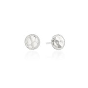 ANNA BECK Hammered Stud Earrings - Silver